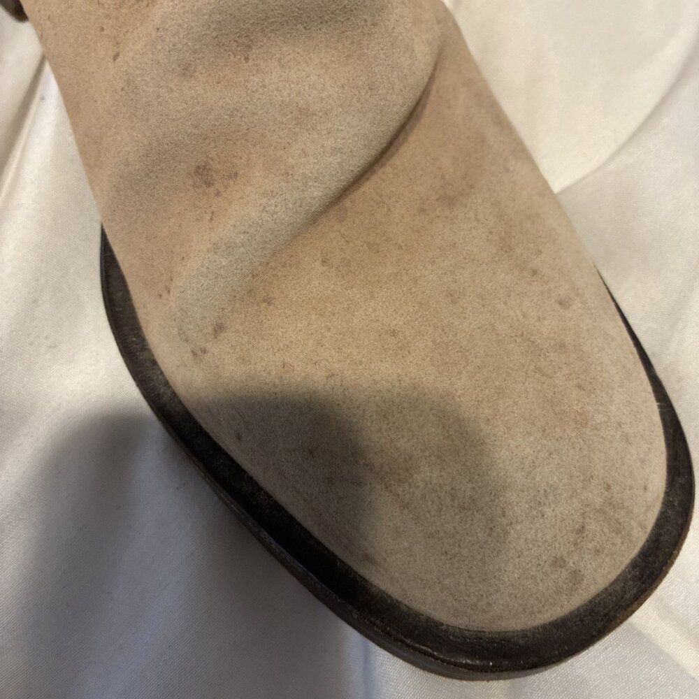Gucci Authentic Beige Neutral Suede Leather Ankle Chelsea Boots 6 - Picture 11 of 11